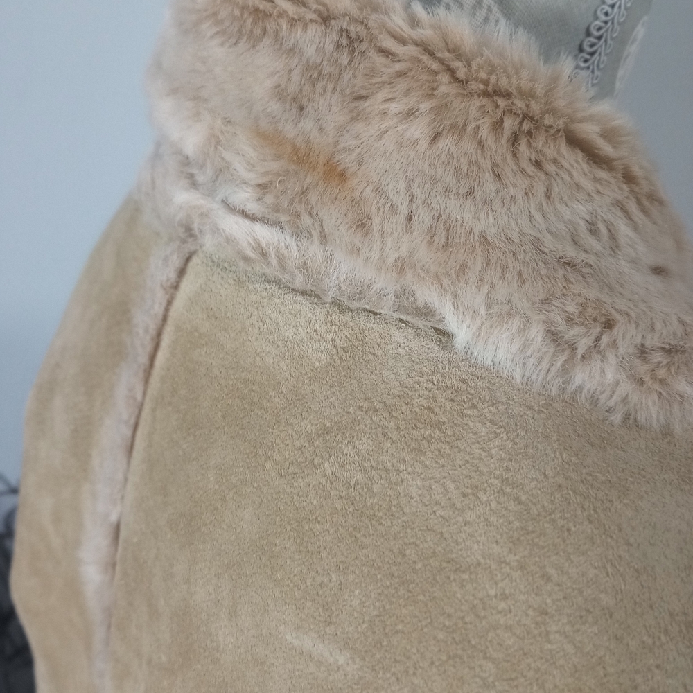Brandon Thomas Cream Tan Trench Coat - Picture 9 of 13